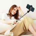 Q07 Tripod Selfie Stick 100cm with Detachable Bluetooth Shutter for Smartphone & Camera. 