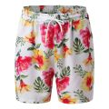 2022 New Fashion Men Casual Short Pant Wide Printed Beach Casual Men Short Trouser Shorts Pants Loose Tether Pocket Board Shorts. 