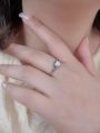 2023 Popular Heart shaped Australian Treasure Ring S925 Sterling Silver with Diamonds Fashion Versatile Simple Ring for Women.