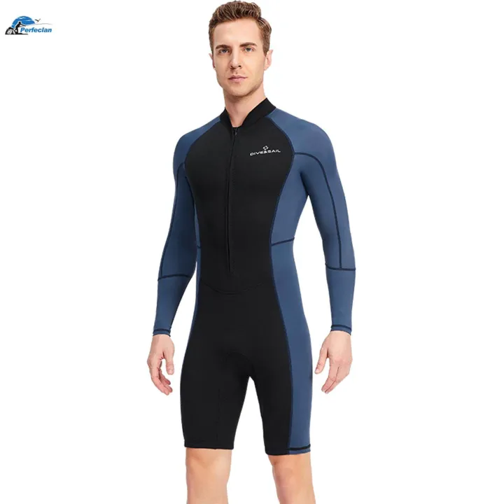 1.5mm%20Neoprene%20Men%20Wetsuit%20Diving%20Suit%20Keep%20Warm%20Long%20Sleeve%20Shorts%20Front%20Zip%20Protection%20XXXL%20-%20Image%204