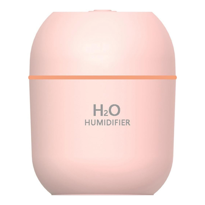 Bedroom Humidifier, Mini Humidifier Home Desk Humidifier Multi-Mode Portable Humidifier,Pink