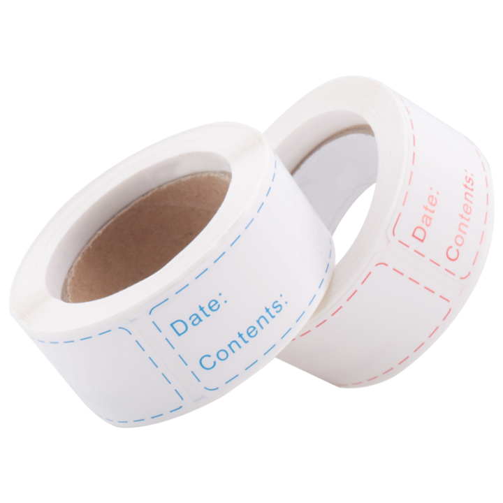 Refreezer Sticker 300Pcs Removable Freezer Labels 1 x 3 Inch Food Storage Stickers ...