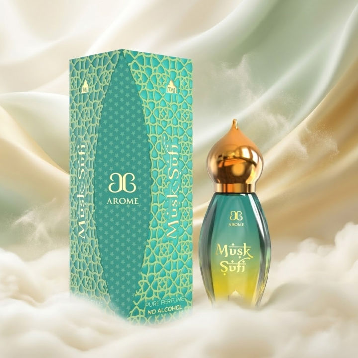 Arome Musk Sufi - Premium Soft and Long Lasting Musk Roll On Perfume-Attar 9ml