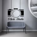 Photography Studio Logo Wall Decal Vinyl Window Sticker Camera Art Decorations for Business Room Office Photo Studio Decor G168.