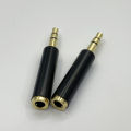 2Pcs Gold-Plated 3.5mm 3Pole TRS Male Plug to 3.5mm Jack 4Pole TRRS Female Stereo Audio Connector Mic Extension Cable Converter. 