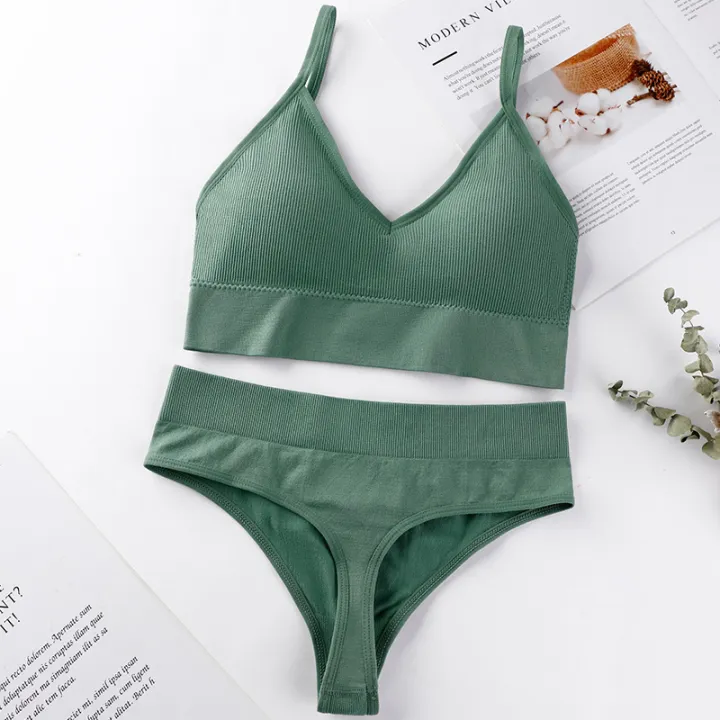 French%20for%20women%20with%20no%20steel%20ring%20gathered%20bra,%20thin%20and%20sexy%20back,%20triangular%20cup%20sports%20bra%20two-piece%20set%20-%20Image%204