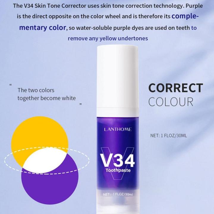 V34%20Intensive%20Teeth%20Whitener%2030ml%20Dental%20Stain%20Removal%20Yellow%20Colour%20Corrector%20Toothpaste%20Deep%20Cleaning%20Oral%20Cleaning%20Hygiene%20-%20Image%203