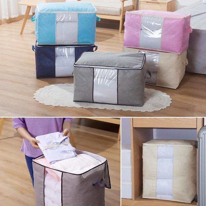 Clothes%20Quilt%20Blanket%20Storage%20Bag%20Foldable%20Zipper%20Box%20Non-Woven%20Organizer%20-%20Router%20Stand%20-%20Image%202