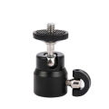 Rotatable Mini Tripod Ball Head 1/4" Screw Rotary Mount Ballhead Stand for Camera Tripod LED Light Flash. 