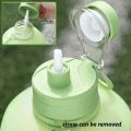 2.4 Liter Sports Water Bottle With Straw Large Capacity Fitness With Scale Gradient Kettle Outdoor Plastic Portable Water Bottle.
