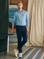 Men's Premium Navy Blue Gabardine Pant.