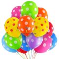 LATEX DOTTED BALLOON Multicolor - 20 Pcs. 