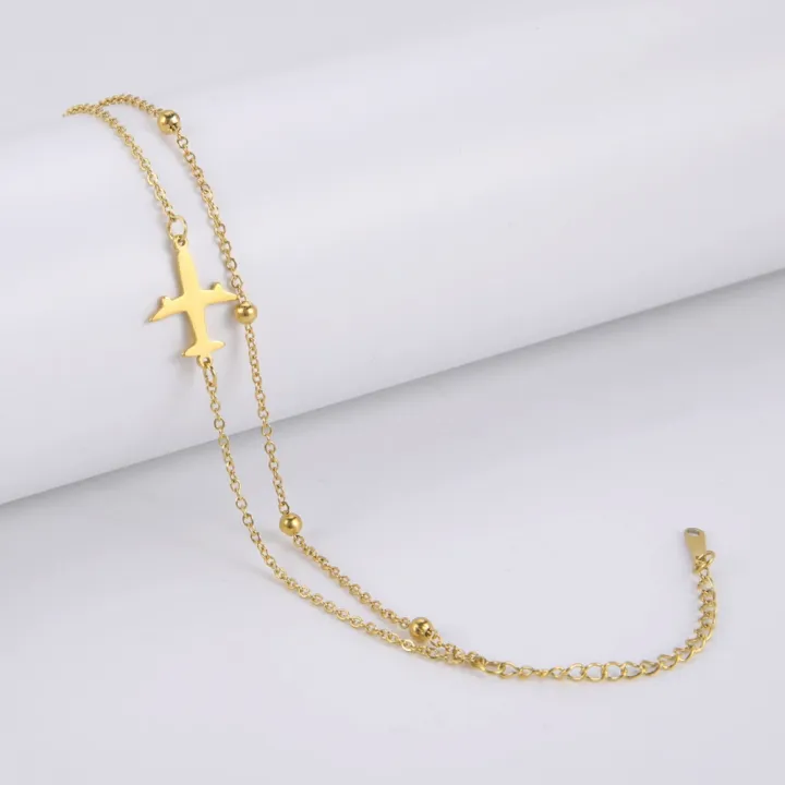 %E3%80%90On%20Sale%E3%80%91%20Lucktune%20Airplane%20Pendant%20Anklet%20for%20Women%20Stainless%20Steel%20Plane%20Double%20Bead%20Chain%20Foot%20Chain%20Boho%20Summer%20Beach%20Jewelry%20-%20Image%203