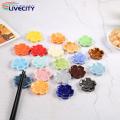 Cherry Blossom Design Chopstick Holder Japanese Sakura Ceramic Chopstick Rest Holder for Home Kitchen Restaurant Versatile Tableware Floral Design Utensil Rest.