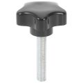 M8 x 40mm Screws Star head Wing screw Clamp knob handle black.