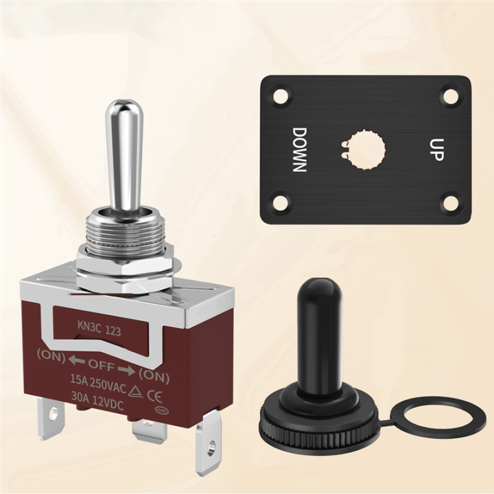 Momentary%2030A%20Toggle%20Switch%20Waterproof%2012V%20(ON)/Off/(ON)%203%20Pin%20SPDT%20with%20UP/Down%20Mounting%20Plate%20for%20RV%20Motor%20Control%20-%20Image%203