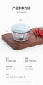 Mini Plastic Chopper With 3 Blades Mini Hand Blenders Handi Vegetable Quick Cutter for Kitchen Vegetable Chopper Machine (350ml). 