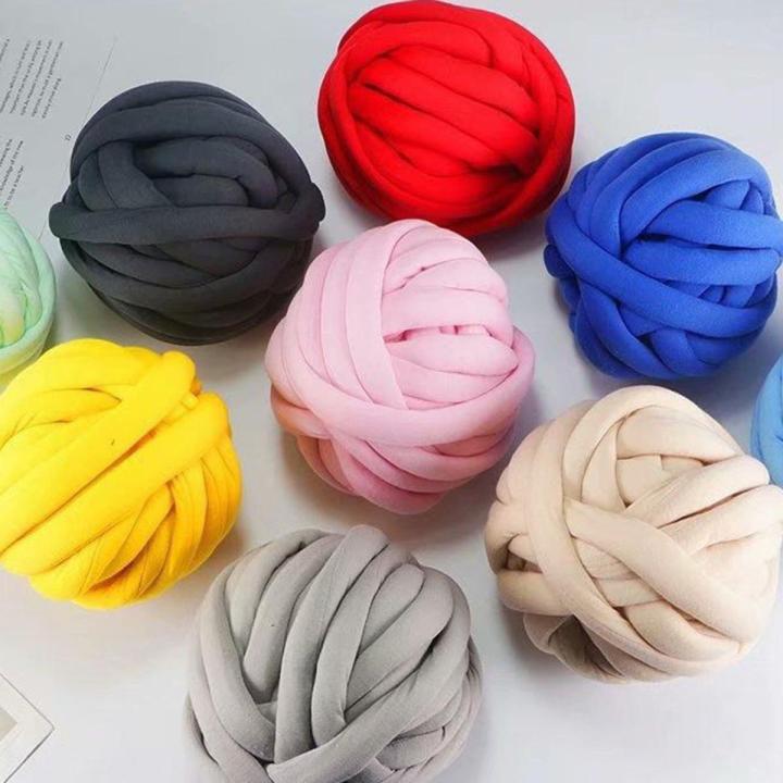 Chunky Cotton Yarn Giant Yarn For DIY Crafts Roll 10 Yards Arm Knitting  Yarn For Chunky Blanket Pets House Doormats Cushions