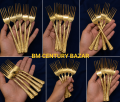 ✨ AD Golden Elegance Dinner Fork Set ✨ 8 Inch | 6 Pcs Set | Premium Stainless Steel | Gold Finish.