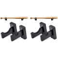 4X Baseball Bat Display Wall Mount,Bat Holders for Wall Solid with Felt Liner and Hidden Screws Bat Wall Mount. 