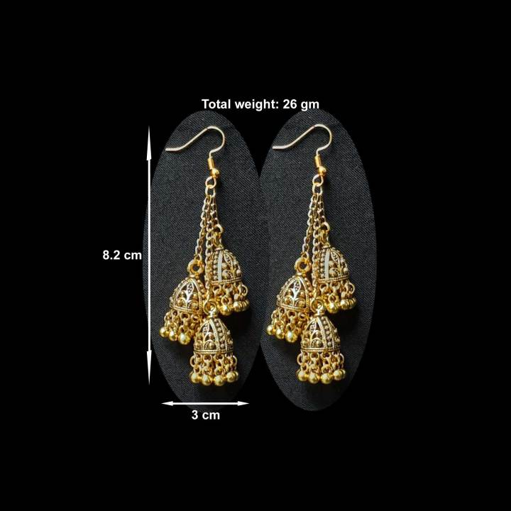 Earpieces%20/%20Jhumka%20%5Bantique%20metal%5D%20for%20woman%20-%20Image%203