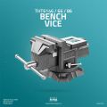 Bench vice size: 4" Weight: 6.7 kg TOTAL-THT6146. 