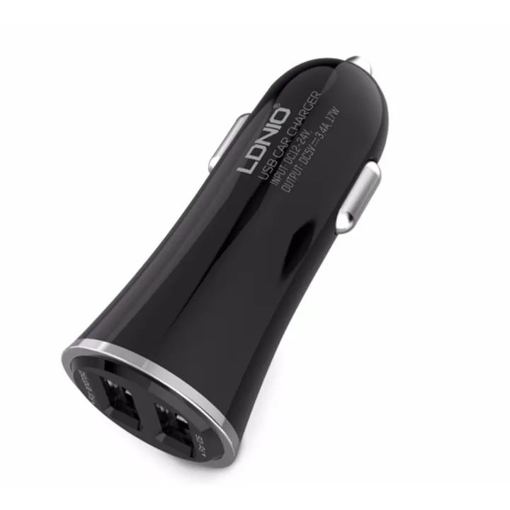 LDNIO%20C28%20Dual%20USB%203.4A%20Car%20Charger%20With%20Lightning%20Cable%20-%20Image%202