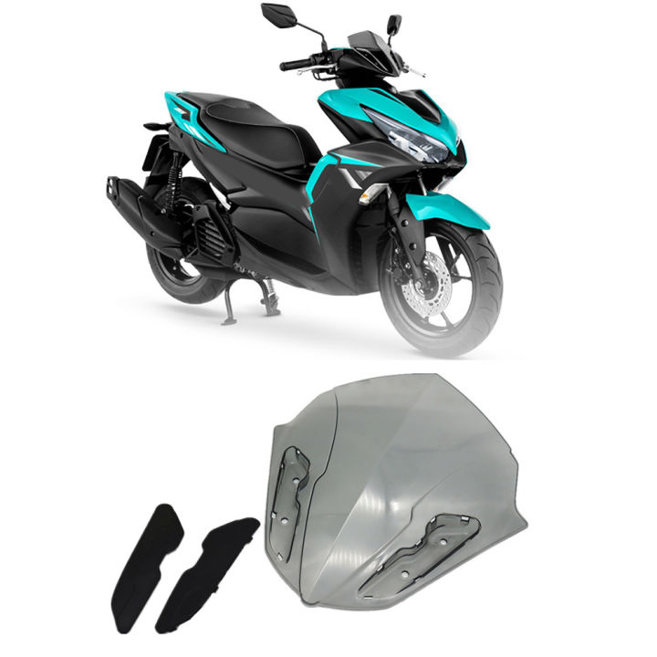 Motorcycle%20Windshield%20WindScreen%20Visor%20Viser%20for%20155%20V1%20/%20Aerox%20155%20/%20V2%202021%20Black%20-%20Image%207