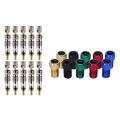 10Pcs Presta To Schrader Valve Adapter Converter Bike Tire Tube & 10 Pcs Valve Core Bike Replacement Tubeless Core.