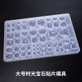 crystal drop glue patch mold Time Gem patch pendant silicone abrasive tool style size.