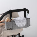 Universal Stroller Organizer With Insulated Cup Holder Phone Bag Stroller Hanging Bag Multi-Pocket Storage Bag. 