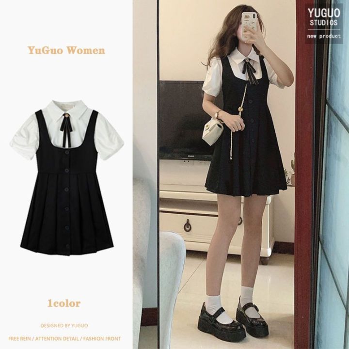 Summer%20Cute%20and%20Lively%20Korean%20Gentle%20Wear%20Sweet%20College%20Style%20Top%20Strap%20Dress%20Two-Piece%20Suit%20for%20Women%20-%20Image%209