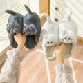 Cat Slippers Women Home Furry Slippers Winter Warm Slippers Indoor Floor Kawaii Floor Shoes Cat Funny Gift Couple Plush Slippers. 