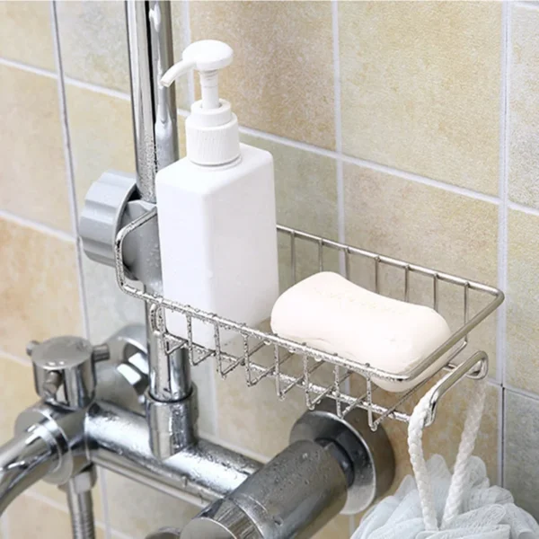 Faucet%20Rack%20Stainless%20Steel%20Kitchen%20Sink%20Caddy%20Storage%20Rack%20-%20Keep%20Your%20Sink%20Area%20Neat%20And%20Tidy%20-%20Image%204