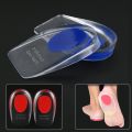 1pair Silicone Gel Insoles Men Women Transparent Half Heel Insole Pad Height Increase Shoes Pad Foot Cushion Shoe Accessories. 