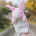 Bunny Puppet Washable Soft Plush Stuffed Rabbit Rabbit Hand Puppet Skin-Friendly Cuddly Plush Hand Puppet for Kids Easter. 