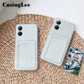 For Vivo Y03 Case Soft Card Bag Case Card Holder Transparent Wallet Cover For VIVO Y03 Back Cover Phone Cases.
