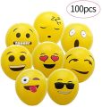12inch Latex Emoji Face Balloons 100pcs (China). 
