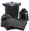 EXTRA Large Garbage Bag (45" X 27") 10 Piece / Trash Bag / Waste Bag / Moylar Bag / Poly Bag Black for Hospital Camping Storage Office Use.
