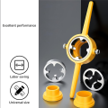 6Pcs NPT Die Set, PVC Thread Maker Tool, Pipe Threader Plumbing Tool, Manual NPT Round Die Set for PVC Pipe, Yellow.