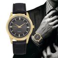 Quartz Wristwatches Watch for Men Business Casual Stainless Steel Mesh Belt Watch Simple Dial Quartz Watch. 