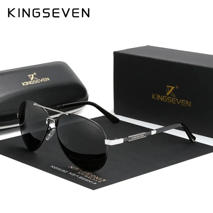 KINGSEVEN%20NEW%20Fashion%20Men's%20Aluminum%20Sunglasses%20Polarized%20Fishing%20Driving%20Sun%20glasses%20Brand%20Men%20UV400%20Photochromism%20Lens%20Male%20-%20Image%203
