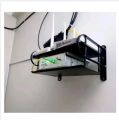 Router Storage Wifi Router Storage Box,Black Metal by Tamai shop. 