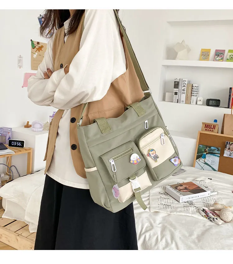 Nylon Waterproof Canvas Women Handbags Shoulder Bag Japanese