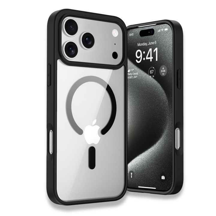 Apple iPhone Magnetic Magsafe Cover Casing back Cover - Iphone Models ( Black ) - Iphone x xs Xs Max 11 12 13 14 15 16 Pro max (FS)