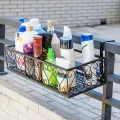 Migeet Flower Pot Stand Rack Deck Rail Flowerpot Railing Shelf Balcony Rail pl-anter Shelf Fence Railing Flower Pots Holder. 