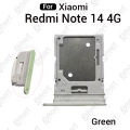For Xiaomi Redmi Note 14 4G 5G Sim Tray Micro SD Card Slot with Sim Ejector Pin Replacement Parts.