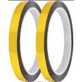 2 Rolls Mirror Gold Tape, Self-Adhesive Metallized Polyester Gold Tape Graphic Art Tape For Decorating Walls, Cars, Boats DIY Gold Foil Tape Mirror Tape. 