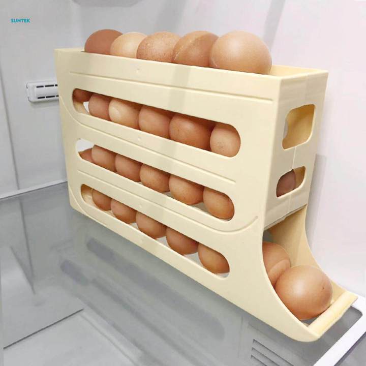 Egg Dispenser 30 Eggs Egg Organizer Egg Storage Box Holder