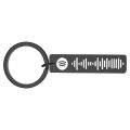 Personalized Spotify Code Keychain Engraved Name Song Music Keyring Scannable Song Key Ring Chain Holder Gift for Couple. 